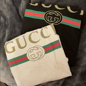 2 GUCCI tee shirts